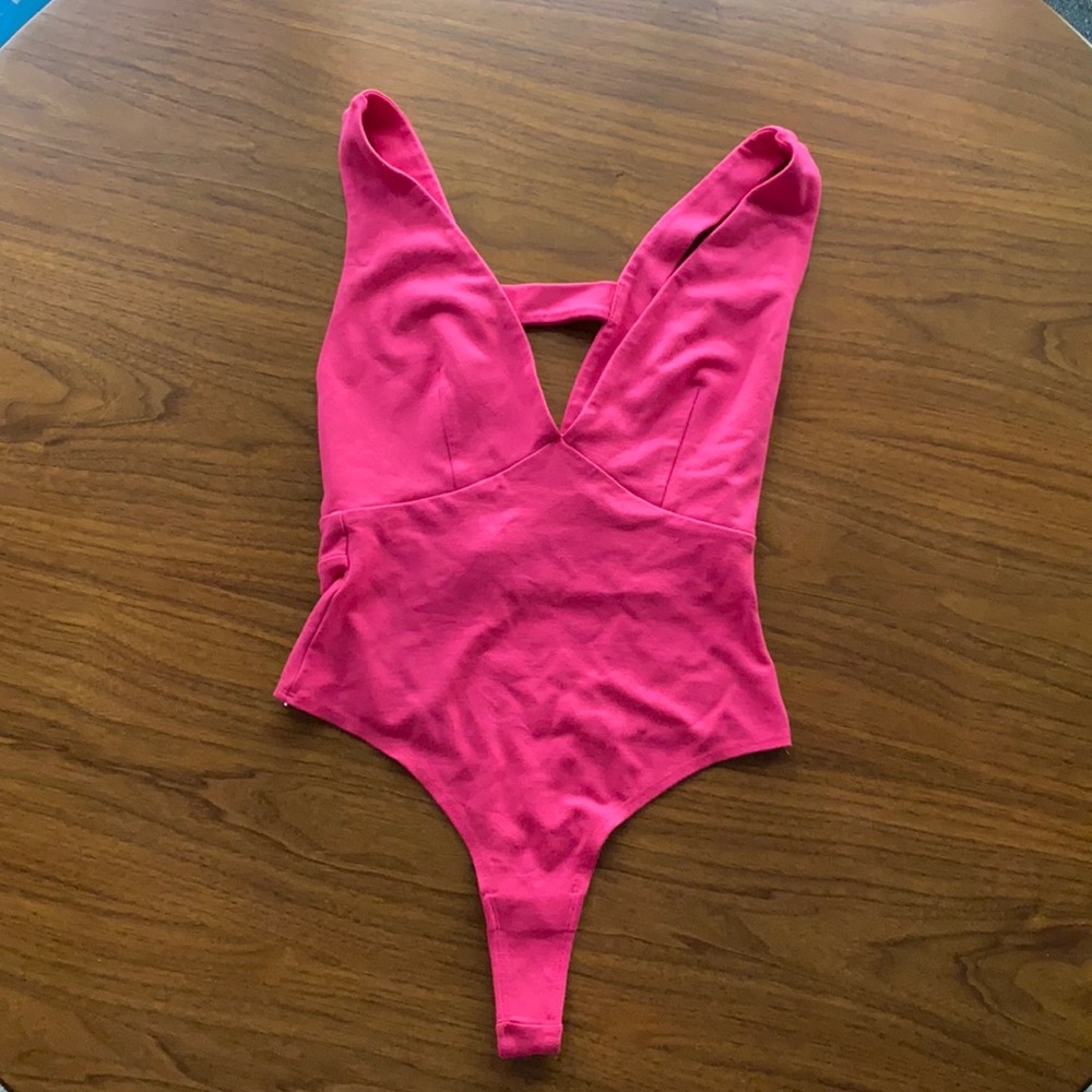NBD x Naven pink XS bodysuit Revolve